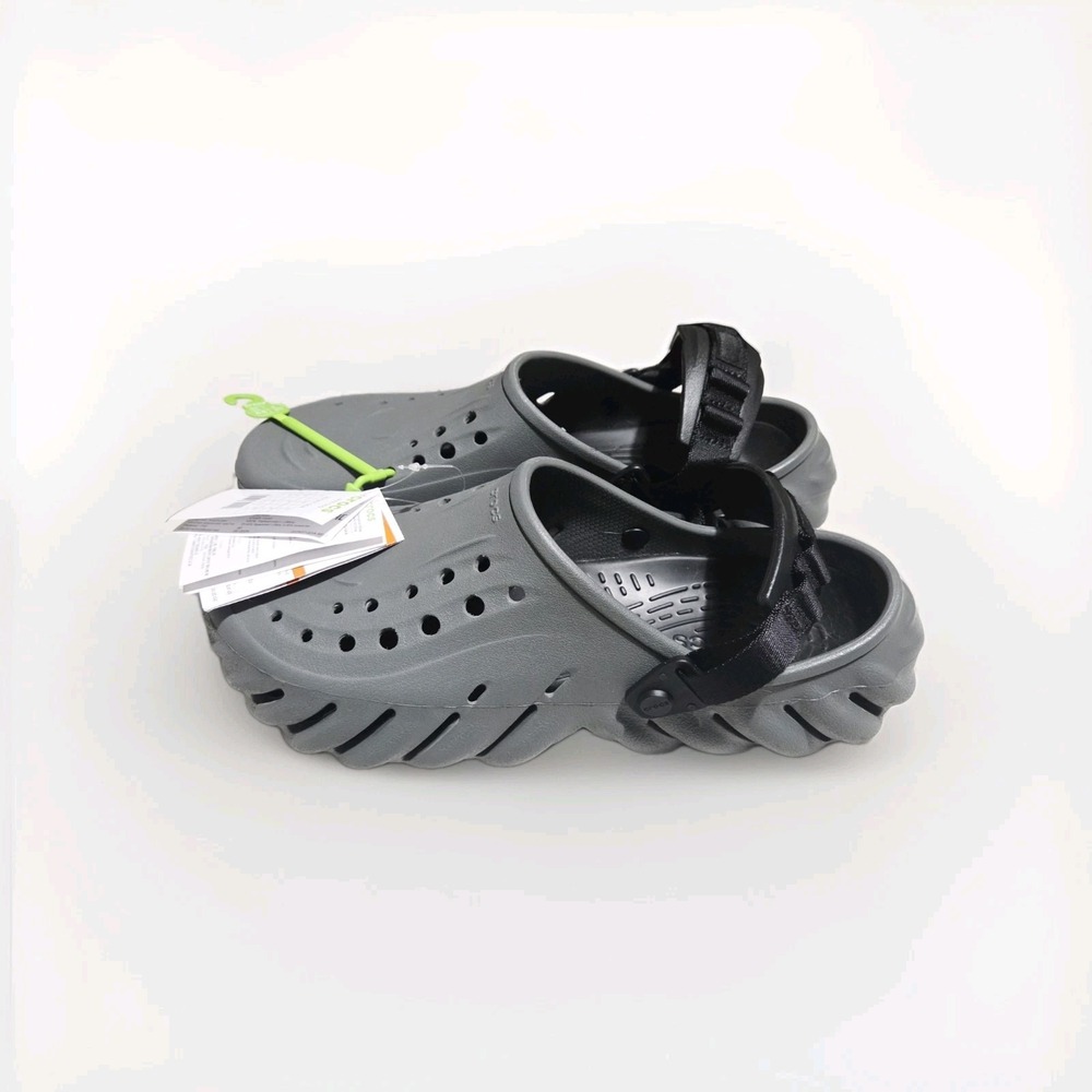 Crocs Echo Clog Slate Grey Men's Size 13 Slip On Sandal 208454